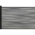 Jewett Cameron Companies Full Composite 6'W x 4'H Oxford Grey Aluminum/Composite Horizontal Fence-Adder Section-IN GROUND EF UG1204